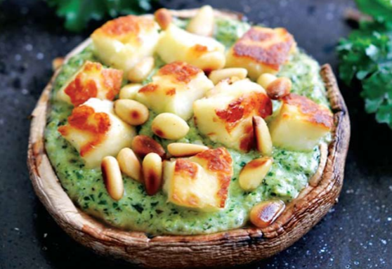 ΜΑΝΙΤΑΡΙΑ PORTOBELLO ΓΕΜΙΣΤΑ ΜΕ ΑΝΑΡΗ, ΠΕΣΤΟ ΚΑΙ ΧΑΛΛΟΥΜΙ