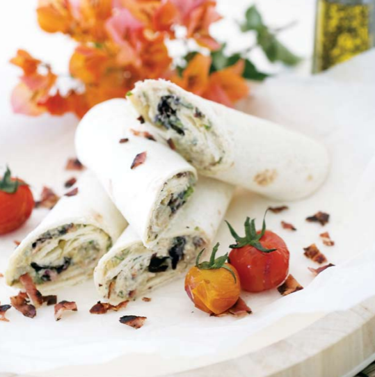 WRAP ΜΕ ΑΛΕΙΜΜΑ ΨΗΤΗΣ ΜΕΛΙΤΖΑΝΑΣ ΚΑΙ ΤΡΑΓΑΝΟ ΜΠΕΙΚΟΝ